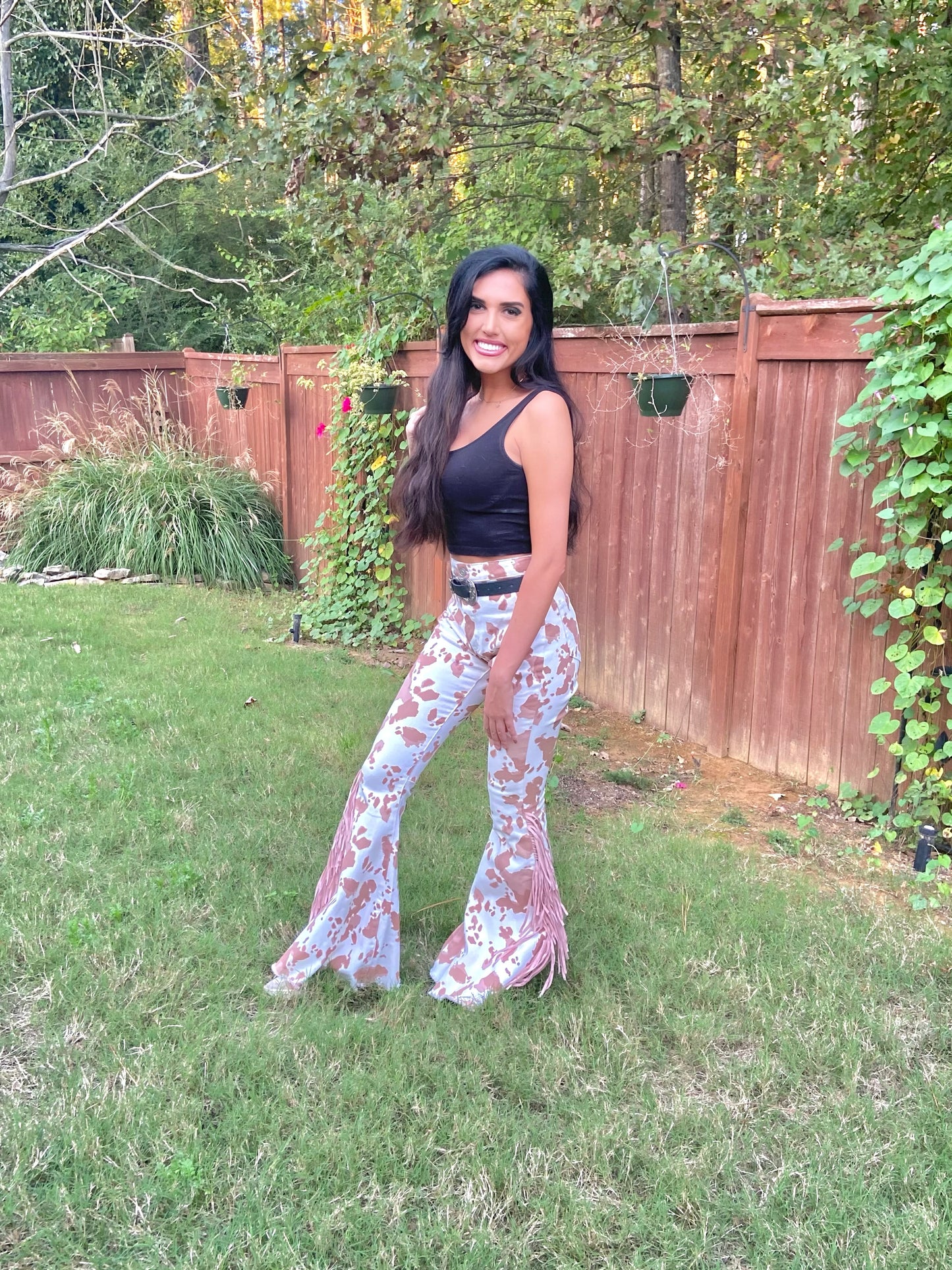 Cow Print Jeans