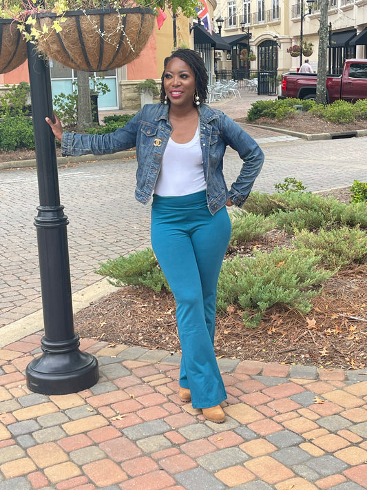 Teal Yoga Pants