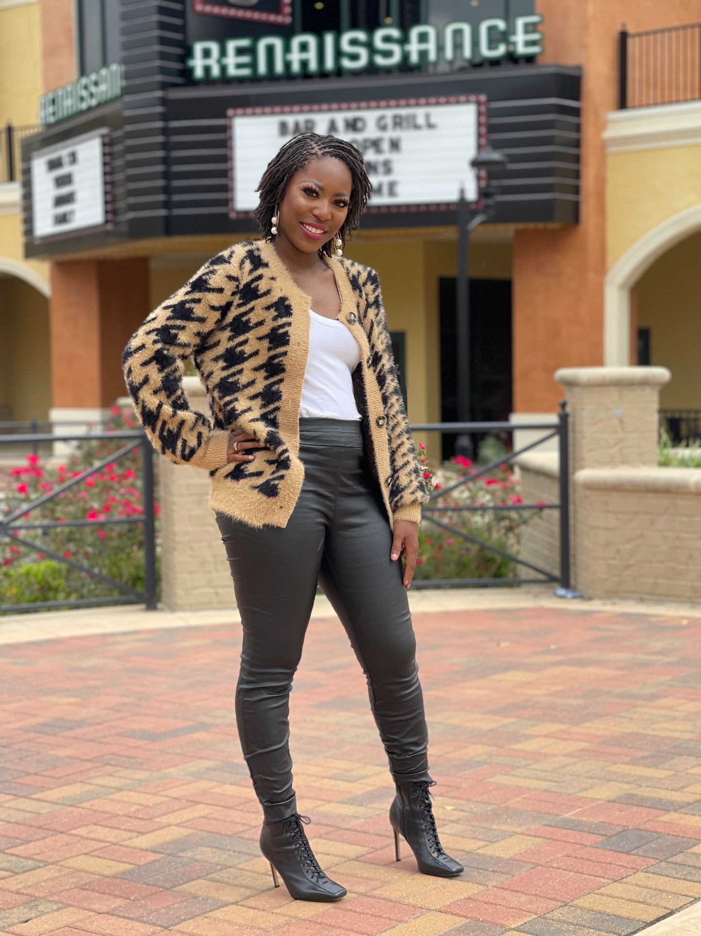Latte & Black Cardigan