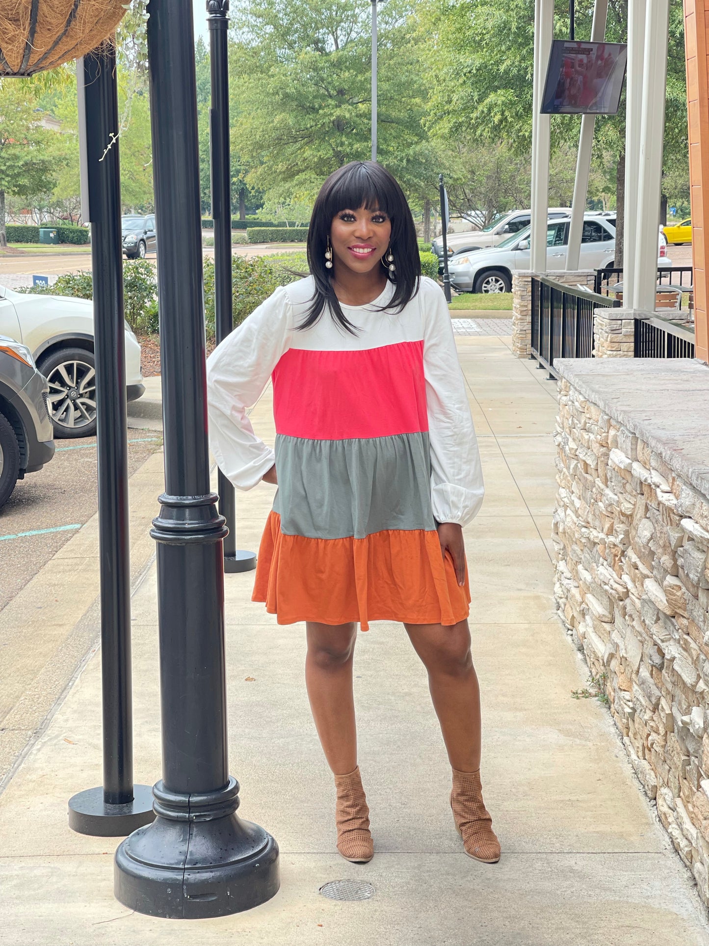 Colorblock Dress