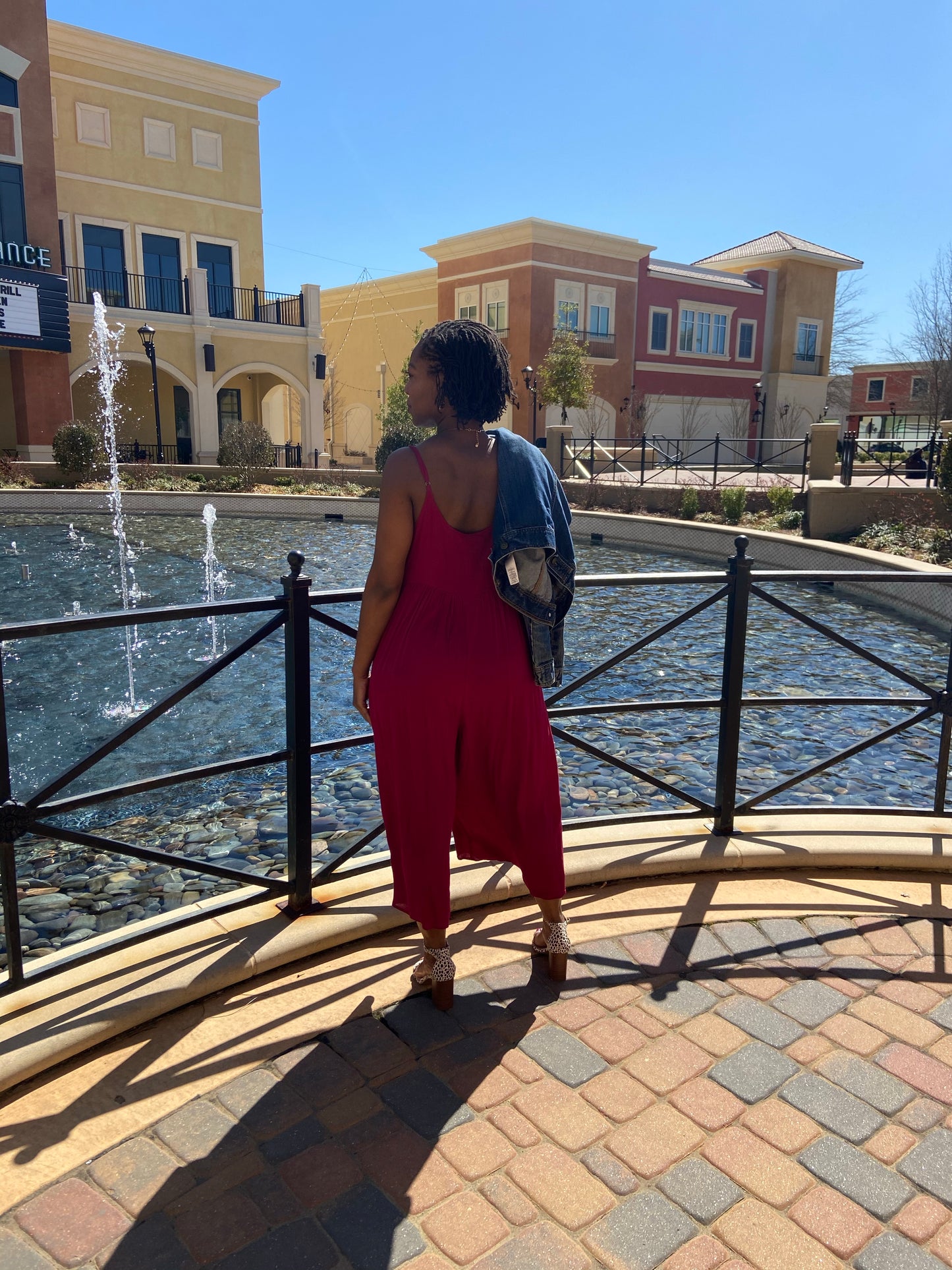 Boho Red Jumpsuit