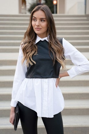 90s Shirt and Vest Combo