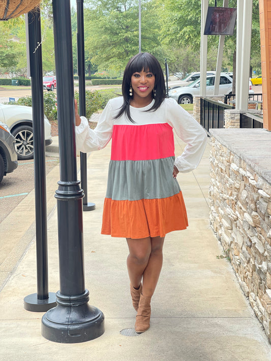 Colorblock Dress