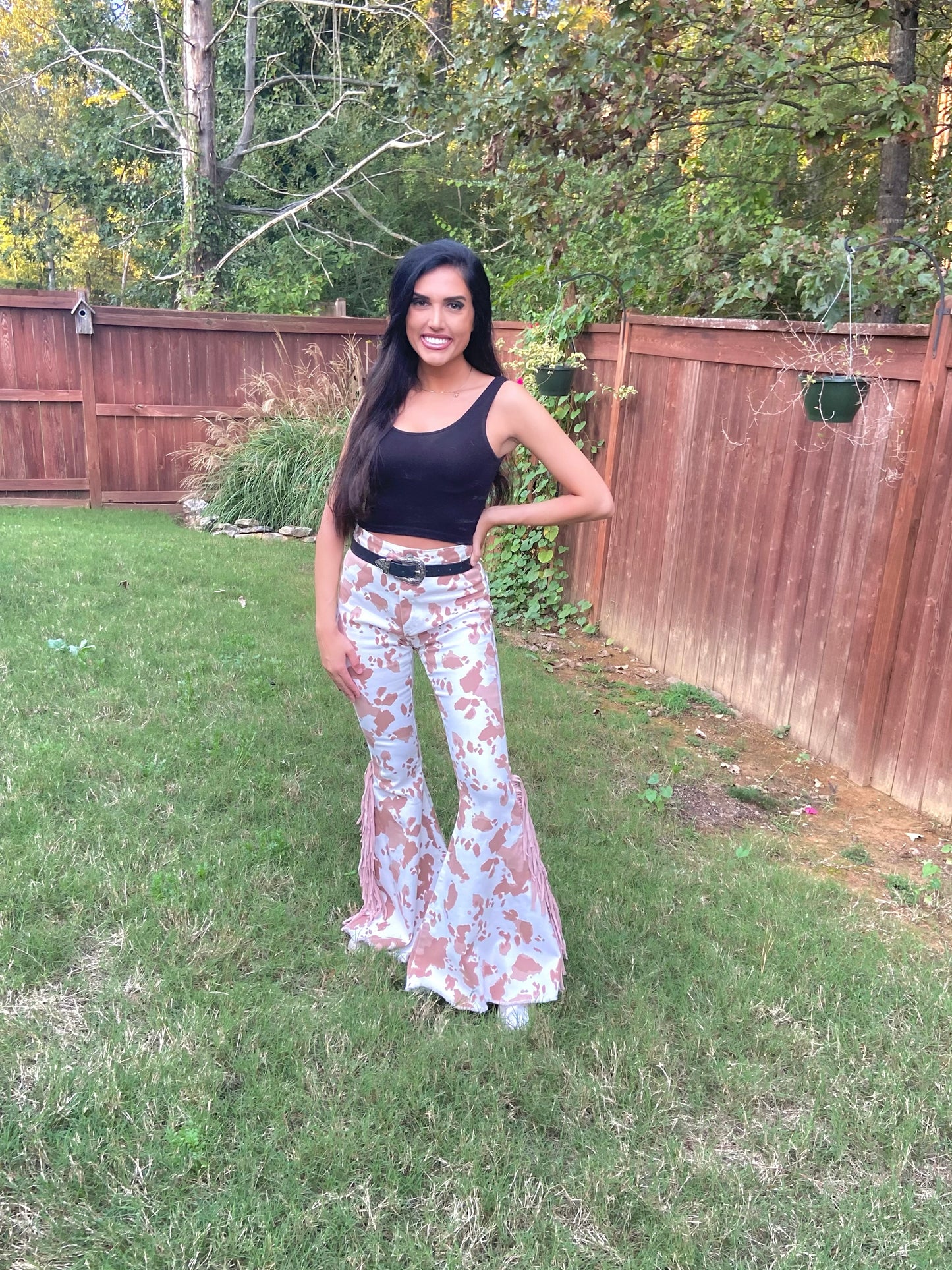Cow Print Jeans