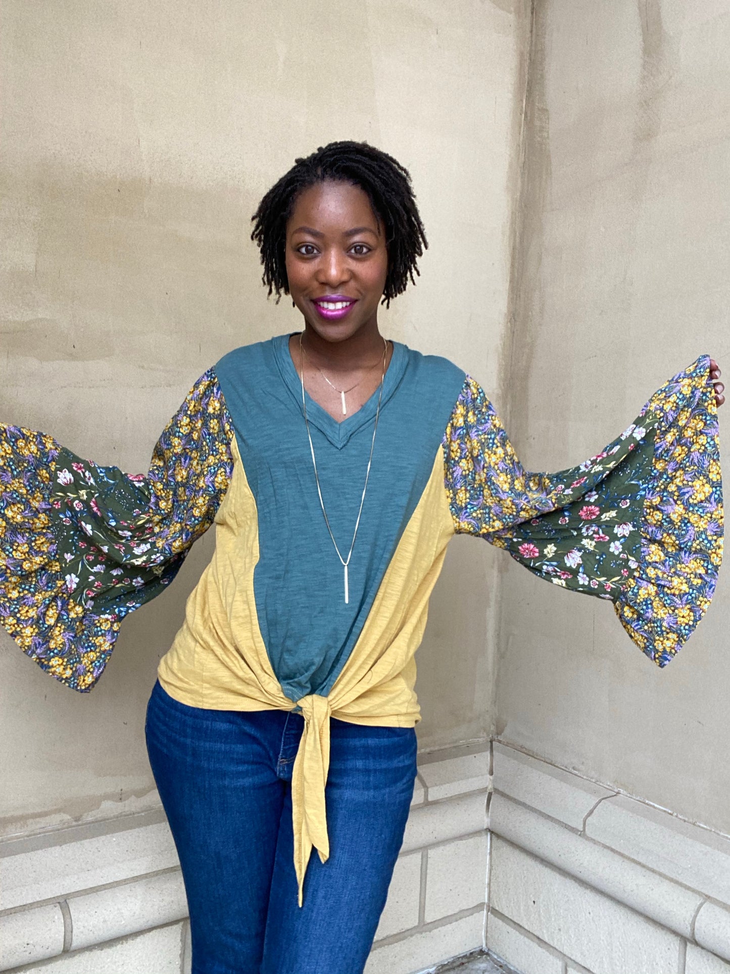 Floral Boho Top