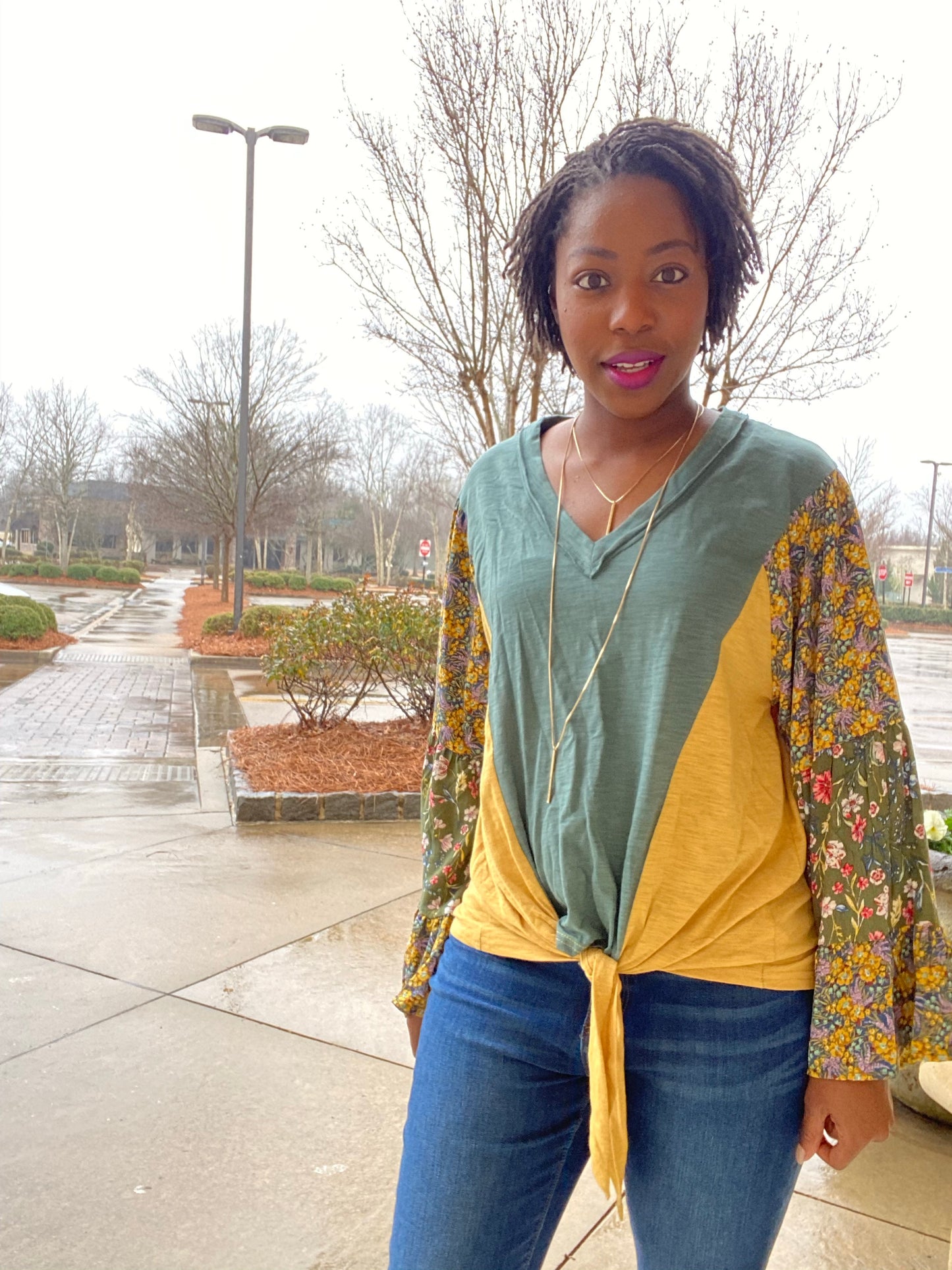 Floral Boho Top