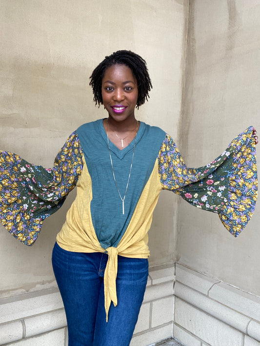 Floral Boho Top